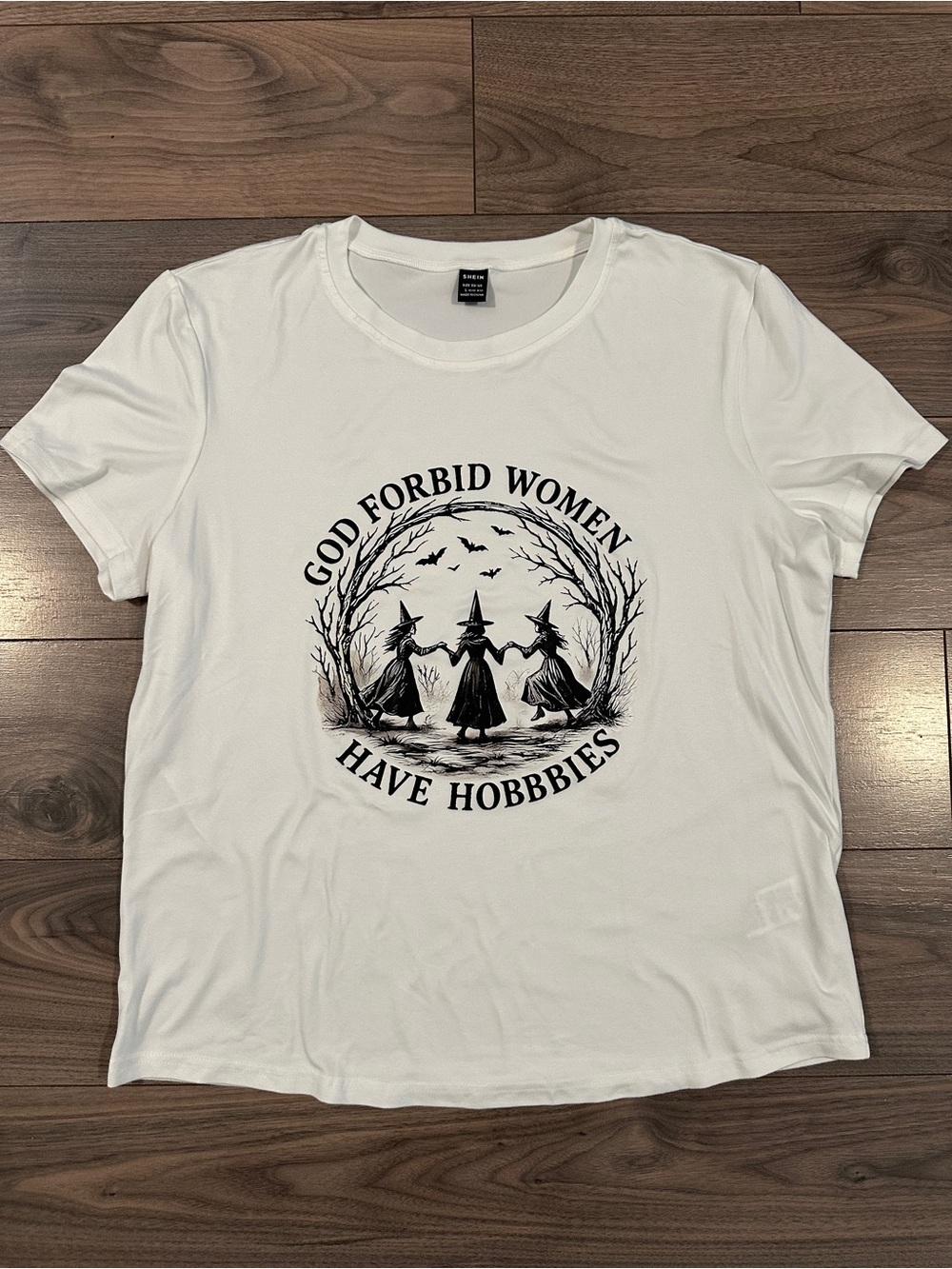 White Short-Sleeve Graphic Tee